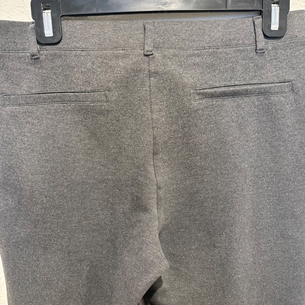 Quince Ultra-Stretch Ponte Straight Leg Pants Charcoal Gray Medium LB24720 - Picture 5 of 7